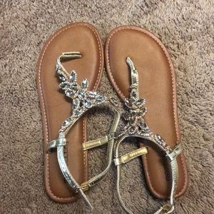 Gold Gem sandals